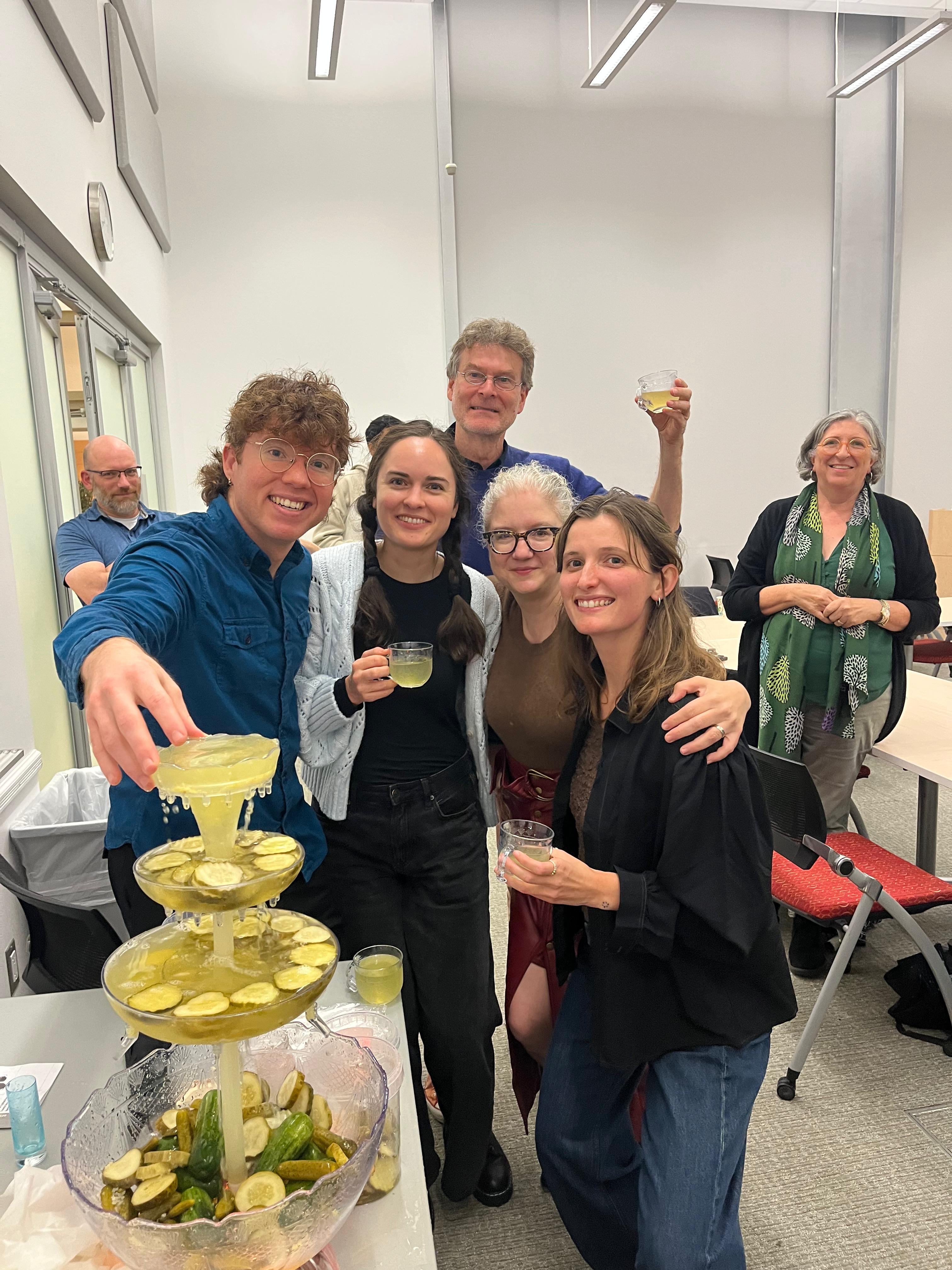 IACS members at the pickle fountain event